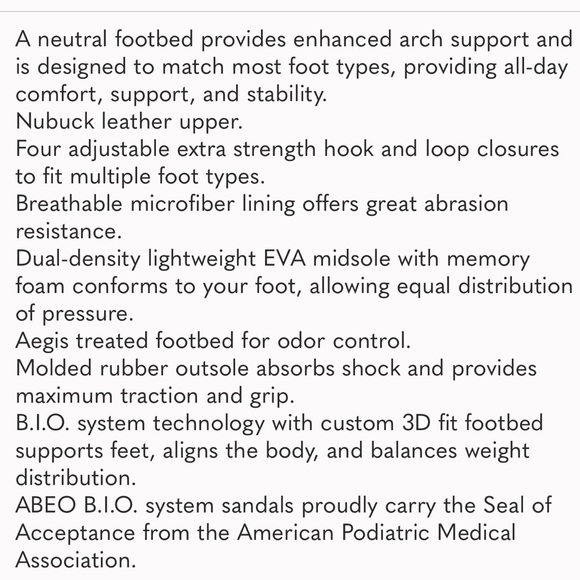 ABEO Breezy Black Leather Adjustable Sandals (6.5) - Picture 8 of 8